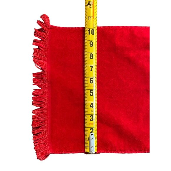 Set of 2 Vintage Fieldcrest Christmas Hand Towels Set Red Trees Holiday Decor - Picture 5 of 7